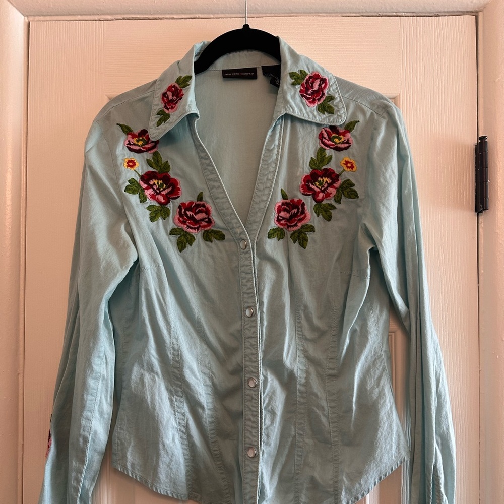 Western floral shirt